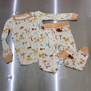 Little Sleepies Disney The Lion King Pajamas size 2T